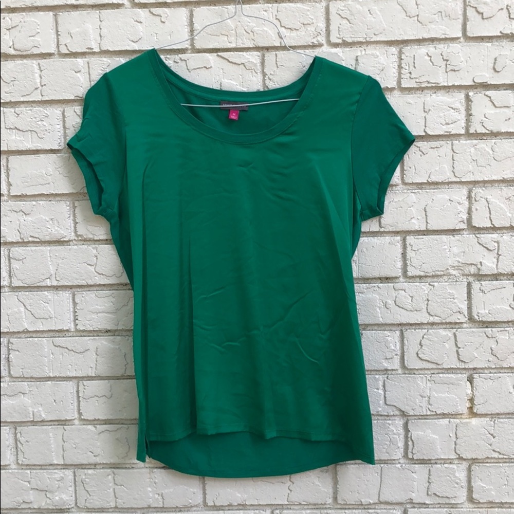 Vince Camino Green Silk Shirt
